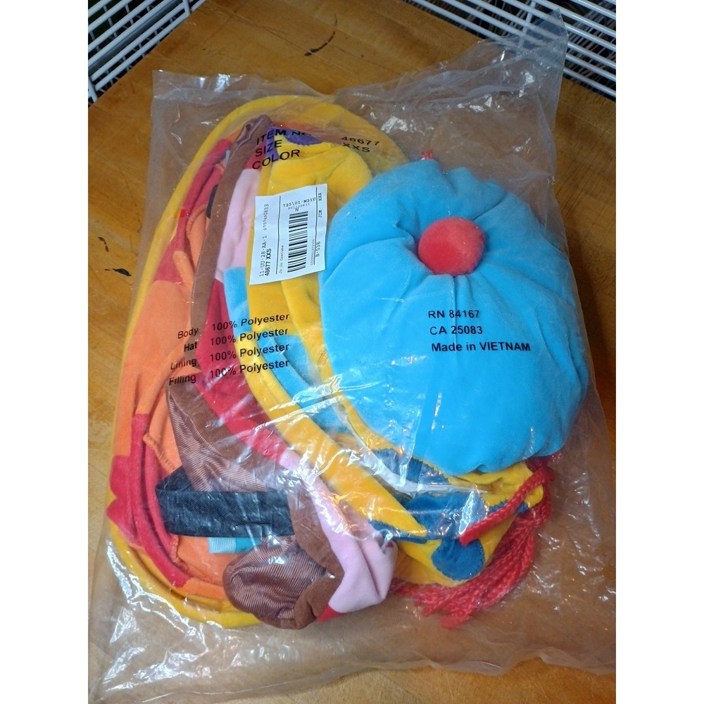 NEW Disney Toddler Girl XXS 2T 3T JOJO CIRCUS CLOWN Halloween Costume Complete